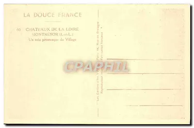 Montrésor (Loire-et-Loire) — Piekny kąt wioski — Les Éditions d'Art Yvon, nr 60 — Rewers