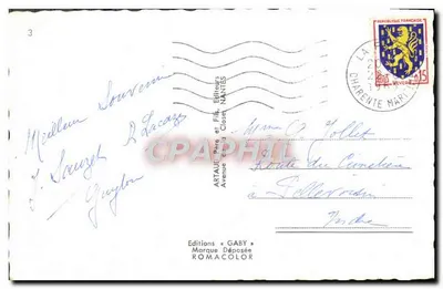 Ilha de Ré — Farol dos Baleinet, Enseada de Trousse-Chemise, Marais Salants, Marie Récaise, Burro com Calções — Edições Gaby — Verso