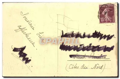 St-Malo - Jardim do Castelo e Torre das Damas — Libr. Pop. Maritime, n°25 — Verso