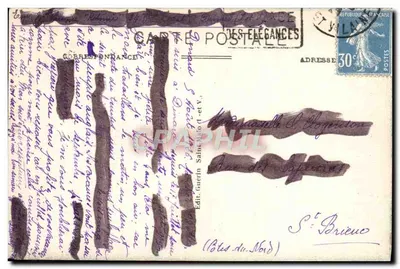 Dinard — Entrada da Praia e Ponta da Malouine — G.F. n°4587 — Verso