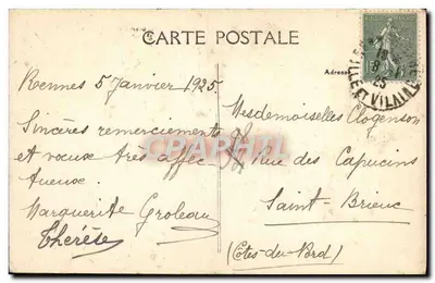 Rennes — Ogród i Basen — A. Lamiré, Wydawca, Rennes — Rewers
