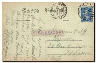 Rennes — Au Thabor — Mały most drewniany — É. Mary-Rousselet, Rennes — Rewers