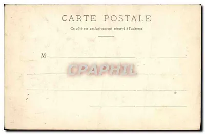 Kapelusze z przeszłości w Saint-Valéry-en-Caux — Normandia — Stara pocztówka Paryż — Rewers