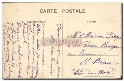 Dinan - Rue Chauffepied - Tour de l'Horloge — Édition A. G., Magasins Modernes, Dinan, n°33 — Achterkant