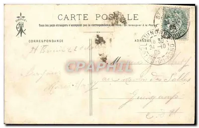 Saint-Brieuc — Molo Légué pod wysoką mierzą — Zbiór E. Hamopic, wyd. St-Brieuc — Rewers