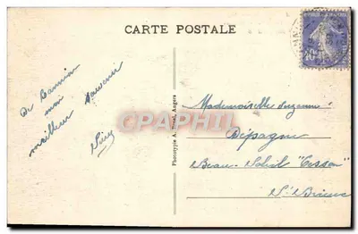 Lannion (C.-du-N.) - Rue Kérampont - Statua św. Divuy (XVe wiek) - A. B. — Rewers
