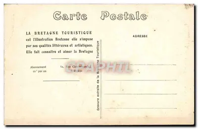 Tréguier (C.-du-N.) — Widok ulicy z dwiema wieżami i kościołem — La Bretagne Touristique - 23 — Photo R. BINET — Rewers