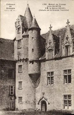 Manor de Crénan perto de Quintin — Detalhes da Grande Tounelle — Coll. (E. H.)