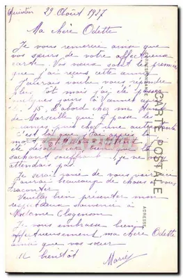 Manor de Crénan perto de Quintin — Detalhes da Grande Tounelle — Coll. (E. H.) — Verso
