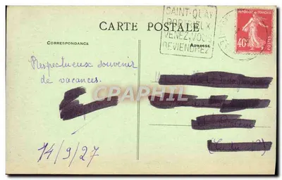 Portrieux St-Quay - O Porta com maré alta — Edit. Guérin, Verré, n°3 — Verso