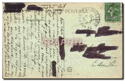 Ploumanach - Castelo de Coastères e seus Rochos — Col. E. Blévennec, n°15 — Verso