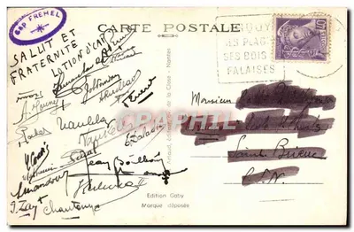 Cap Fréhel (C.-du-N.) — Il Buco dell'Inferno, grotta molto pittoresca — Saby, n°44 — Verso