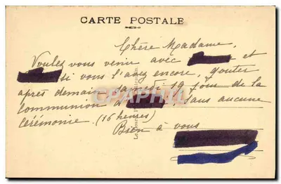 Camaret-sur-Mer — Pointe de Penhir — Le Grand und Le Petit Dahouët — n°808 — Rückseite