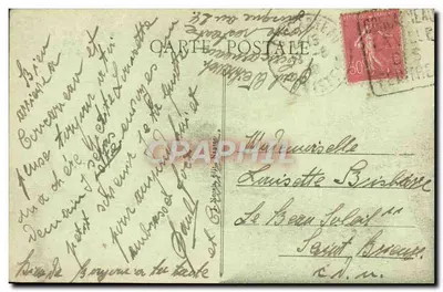 Concarneau (Finistère) — Vista geral — editor não identificado, número de série 115 — Verso