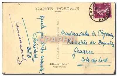 Brest — Le rampe del Porto del Commercio e la Baia — Gaby, n°149 — Verso