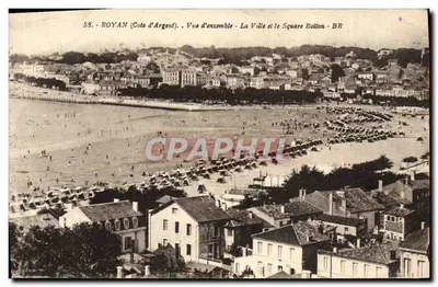 Royan (Côte d'Argent) - Vue d'ensemble - La Ville et le Square Bolton - BR