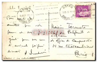 Royan - Le Square Botton et les deux jetées — Verso