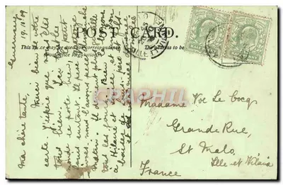 Guernesey — Cobo — Os Rochos — LL. — 124 — Verso