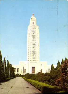 Capitólio da Louisiana — Baton Rouge, Louisiana — Postcard Specialties, New Orleans, LA, n°47
