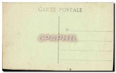 Marseille - Palais Longchamp — widok ogrodu z fontanną i budynkiem, wydawca P.B. — Rewers