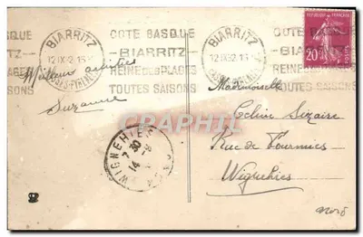 Biarritz — Atalaya i Port Rybacki — Fototypia Labouche reres, Toulouse — Rewers