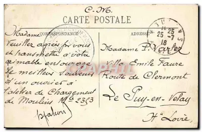 Moulin — Most Régemorte i miasto — N.G. n°57 — Rewers