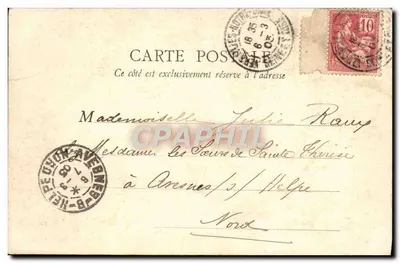Versailles (S.-et-O.) — Hameau del Petit Trianon — Casa della Regina — A. Bourdier, editore, Versailles — Verso