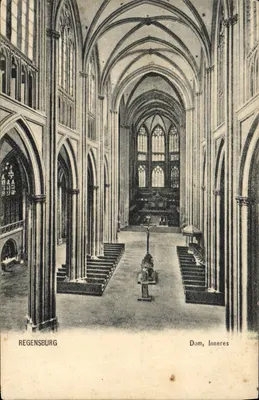 Regensburg — Interior do Dom — Verlag von J. Jäckel, Regensburg