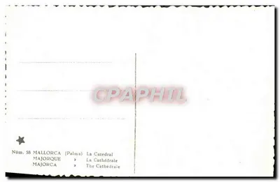 Katedra w Palma — Majorka — N° 58 — Rewers