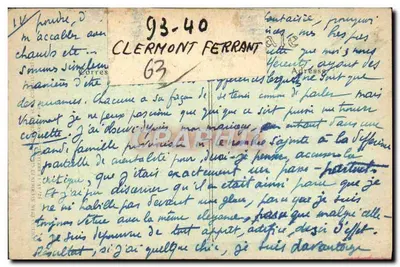 Clermont-Ferrand — Rue des Gras — widok katedry — Rewers