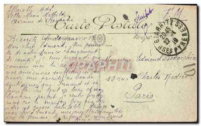Biarritz — Le Phare et la Chambre d'Amour — LL, n° 245 — Achterkant
