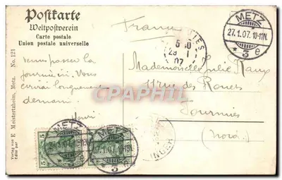 Metz — Katedra — Verlag von E. Meisterzheim, nr 121 — Rewers