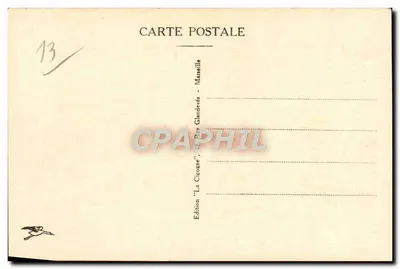 Marselha - O Bassin do Carénage — vista portuária com guindaste e docas — edição 'La Cicogna', n°156 — Verso