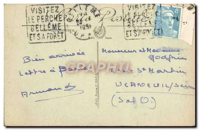 La Ferté-Bernard — Igreja N.-D. dos Maruis (séculos XV e XVI) — LL — Verso