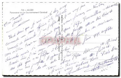 Panorama sobre o Governo Geral — Argel — Edição Jomone — Verso