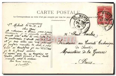 Saint-Mihiel — Garnizon — Widok panoramiczny — Karta nr 1 — Wydawca Rameau — Rewers