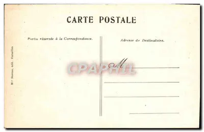 Versalhes. — O Parterre do Norte. — Mme Moreau, editora, Versalhes — Verso