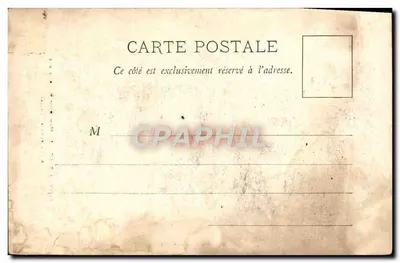 Bilhete postal antigo Neufchâtel O Monumento dos Crianças Mortas pela Parte — Verso