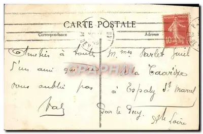 PARIS — Panthéon i Statua Jana Jana Rousseau — Wydawca nieznany, nr 4074 — Rewers