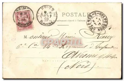 Reims — Os Pontes sobre o Canal — E. M. H. Évermède — Verso
