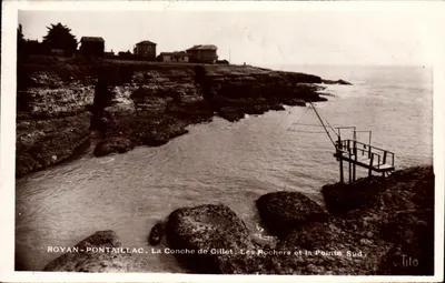 Royan-Pontaillac — La Conche de Gillet, Les Rochers et la Pointe Sud — Tito