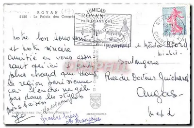 Palais des Congrès de Royan — Musée de la Marine — éditeur Cap — Verso