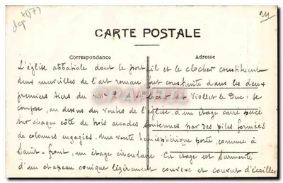 Saintes — Igreja da Antiga Abadia das Senhoras de Nossa Senhora (século XII), convertida em quartel — R. Bergevin, editor, 66, rue des Merciers, La Rochelle — Verso
