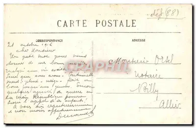 Groupe familial devant un monument — Culy, éditeur — Verso