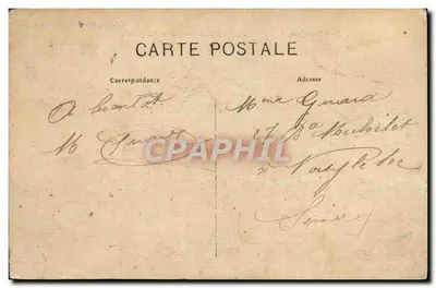 Bilhete Postal Antigo Les Vosges Charmes Sur Moselle Vista Geral — Verso