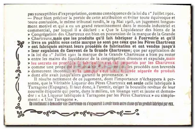 La Distillerie — usine industrielle avec cheminée fumante — éditeur imprimeur non visible — Verso