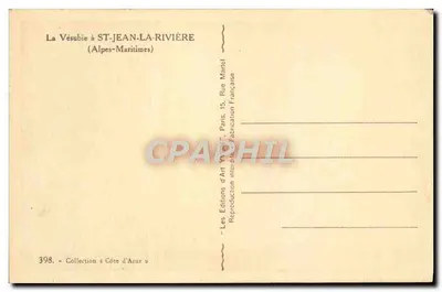 La Vésubie w ST-JEAN-LA-RIVIÈRE — (Alpes-Maritimes) — Les Éditions d'Art Véron, Paryż — Rewers