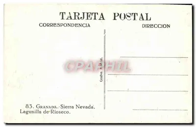 Lagunilla de Rioseco — Sierra Nevada — wydawca Gratos, Madryt, n° 83 — Rewers