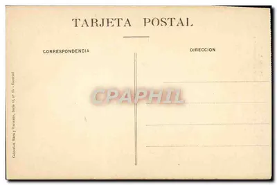 Mosteiro Real de EL ESCORIAL — Pátio dos Evangelistas e torre do Cimborrio — Callejón Mori y Ilermano, Série 13 — Verso