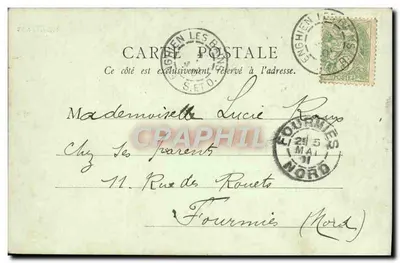 Enghien-les-Bains — Zespół termalny — E.H., Paryż — Rewers